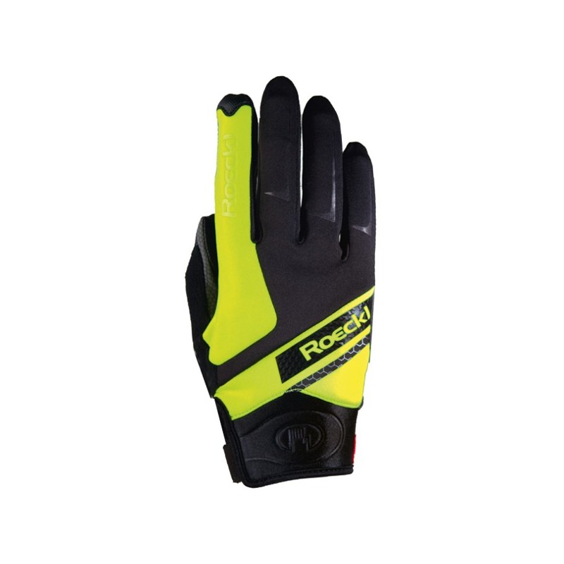Gants de course Roeckl LL Lidhult Noir-jaune Gants de course Roeckl LL Lidhult Noir-jaune